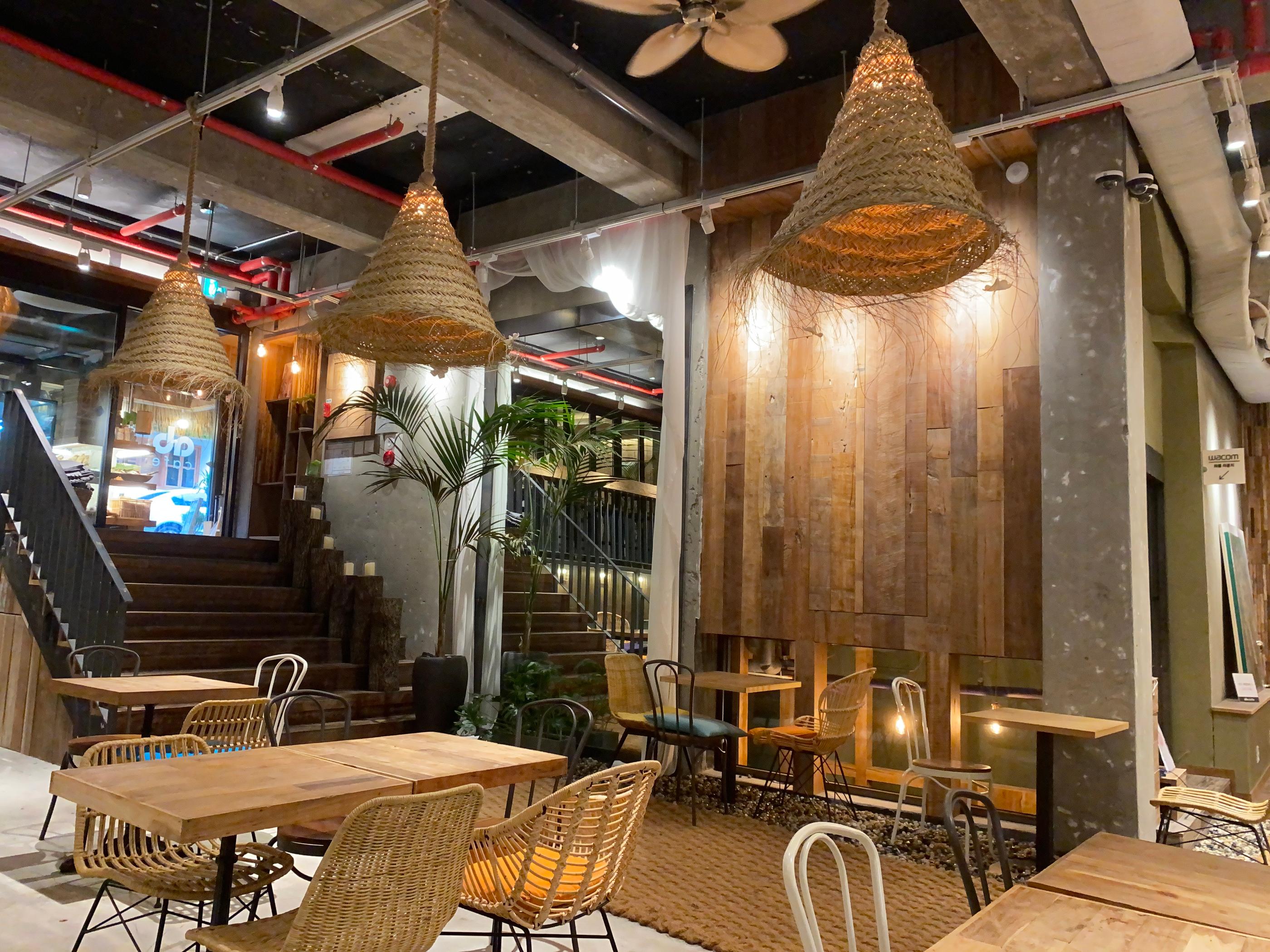 A Hideaway Bali-Themed Cafe In The Middle Of Gangnam | ab cafe, rattan, furniture, rattan basket, bag, tiramisu, lemon pound cake, gangnam cafe, sinnonhyeon