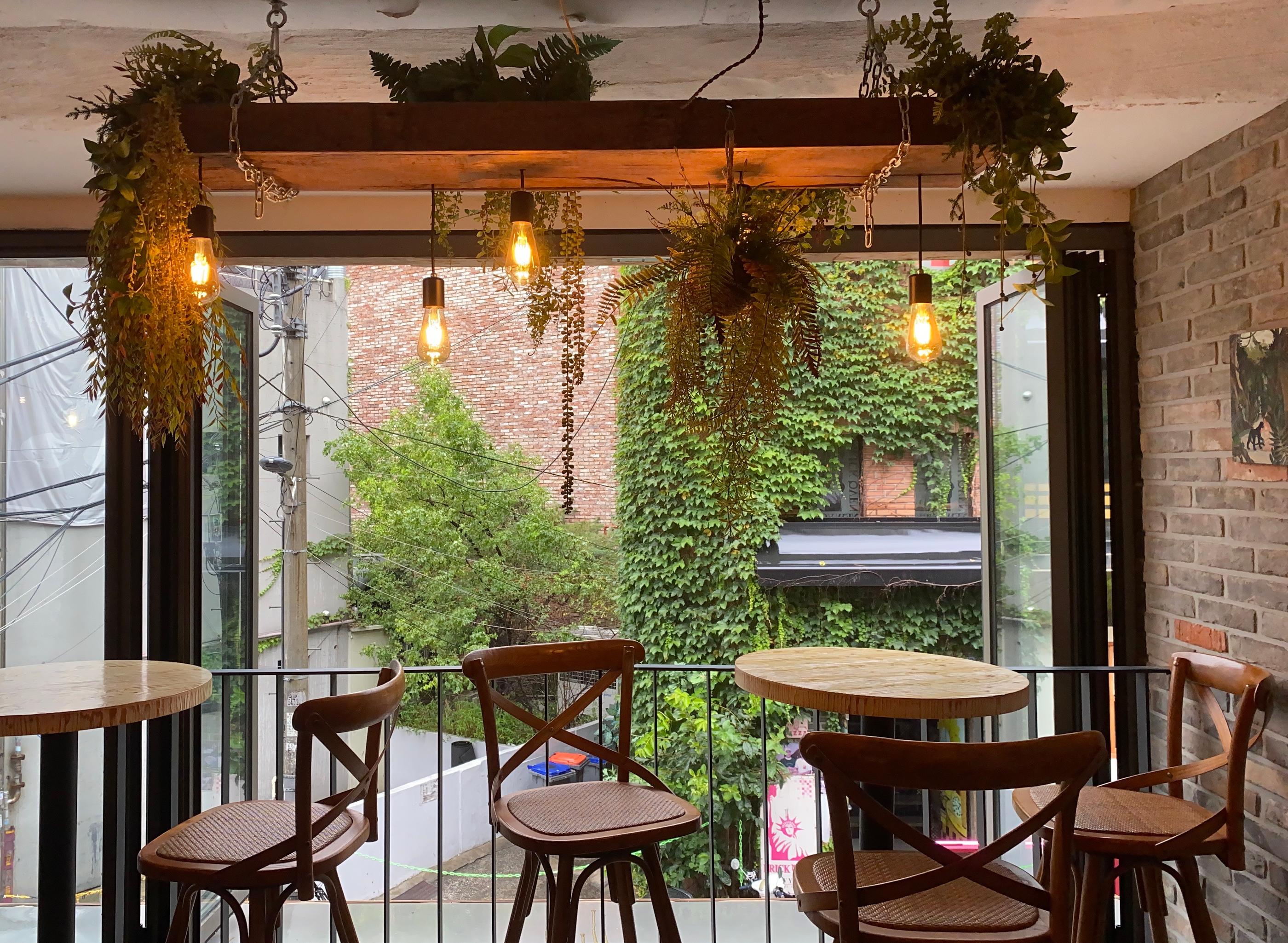 A Hideaway Bali-Themed Cafe In The Middle Of Gangnam | ab cafe, rattan, furniture, rattan basket, bag, tiramisu, lemon pound cake, gangnam cafe, sinnonhyeon