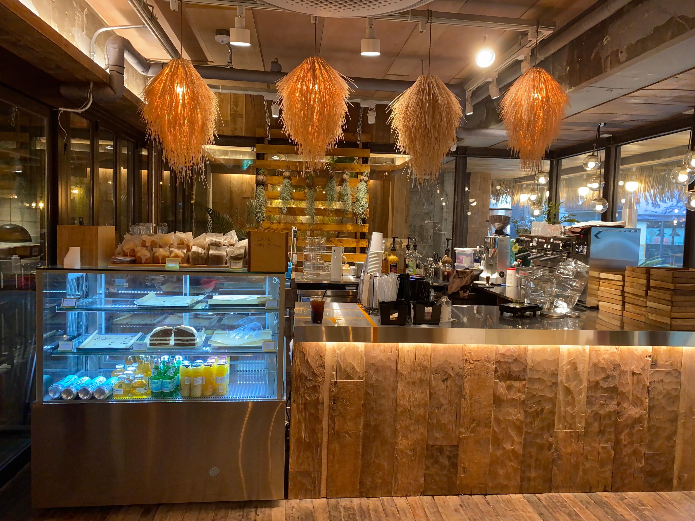 A Hideaway Bali-Themed Cafe In The Middle Of Gangnam | ab cafe, rattan, furniture, rattan basket, bag, tiramisu, lemon pound cake, gangnam cafe, sinnonhyeon