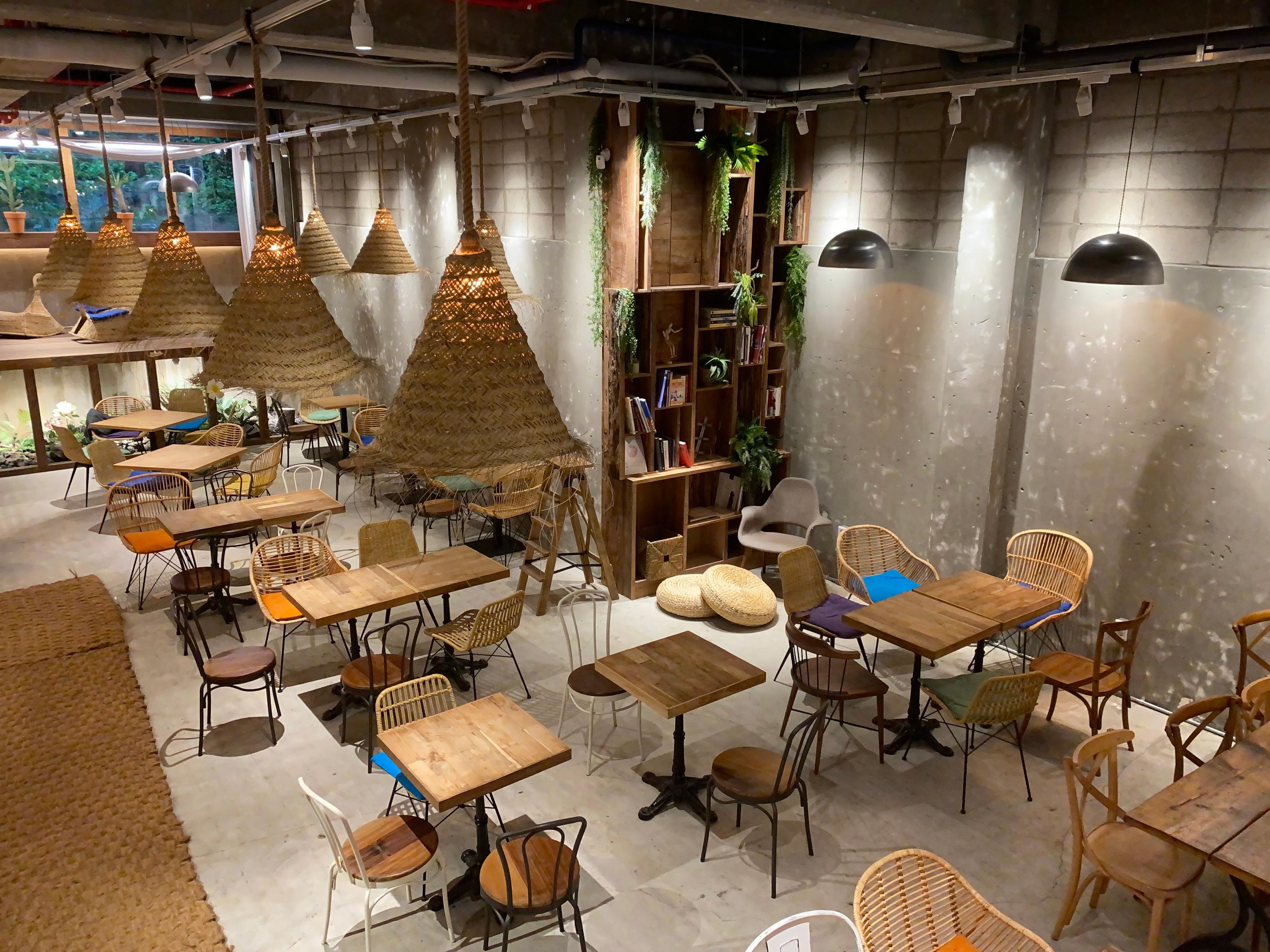 A Hideaway Bali-Themed Cafe In The Middle Of Gangnam | ab cafe, rattan, furniture, rattan basket, bag, tiramisu, lemon pound cake, gangnam cafe, sinnonhyeon
