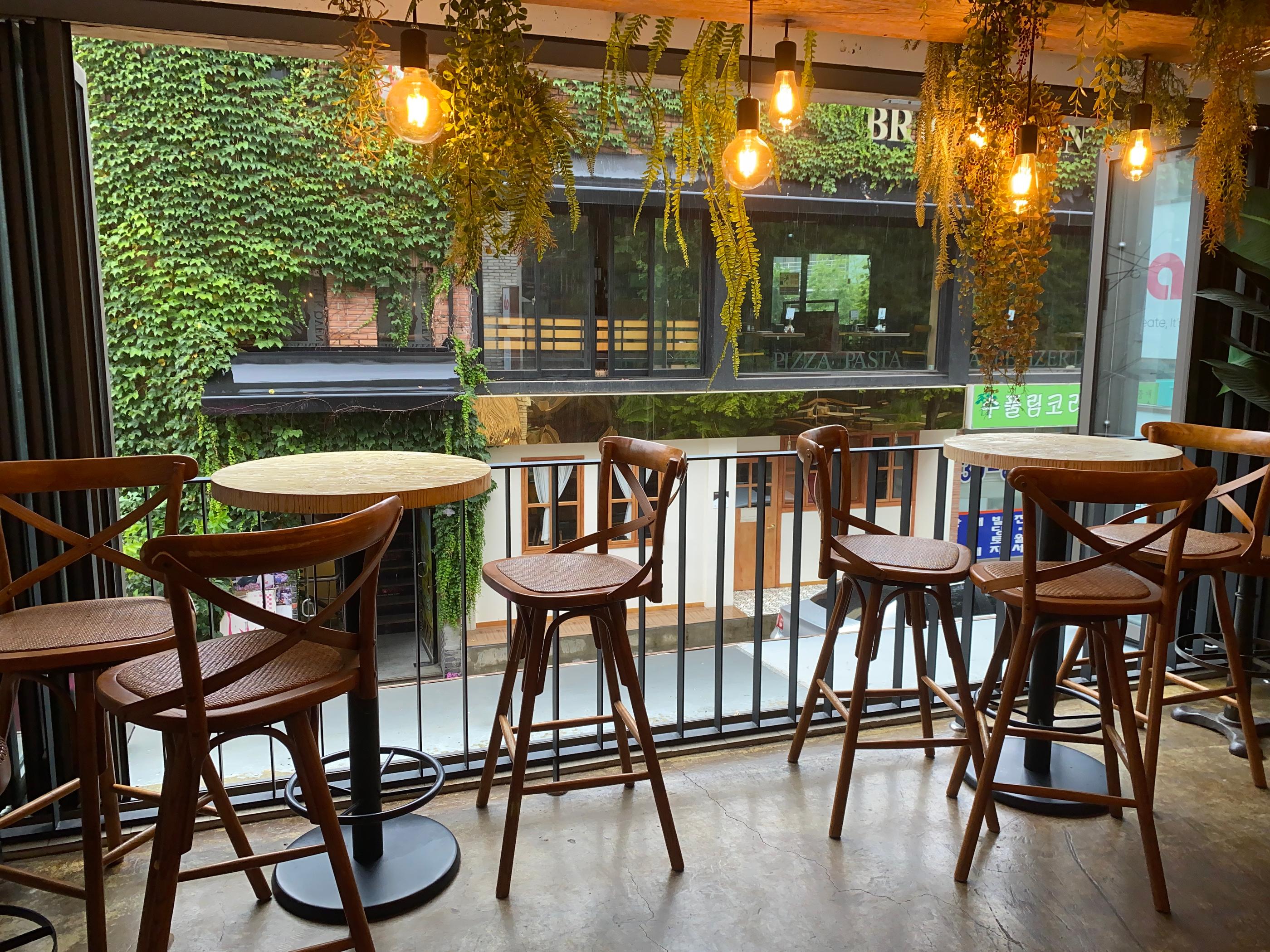 A Hideaway Bali-Themed Cafe In The Middle Of Gangnam | ab cafe, rattan, furniture, rattan basket, bag, tiramisu, lemon pound cake, gangnam cafe, sinnonhyeon