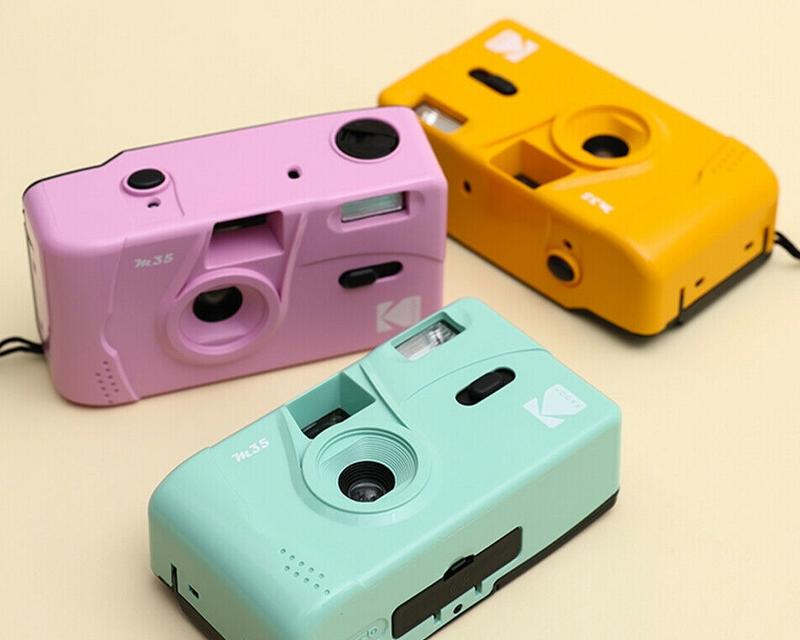 Kodak M35 Toy Camera,重用菲林相機,機身提供多種顏色選擇,包括薄荷綠、黃色及粉紫色。