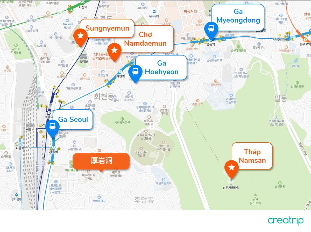 VỊ TRÍ GA SEOUL