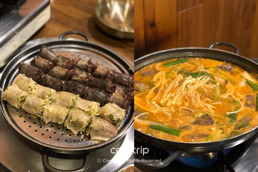 南浦洞コンスンデのスンデと肉の盛り合わせ
