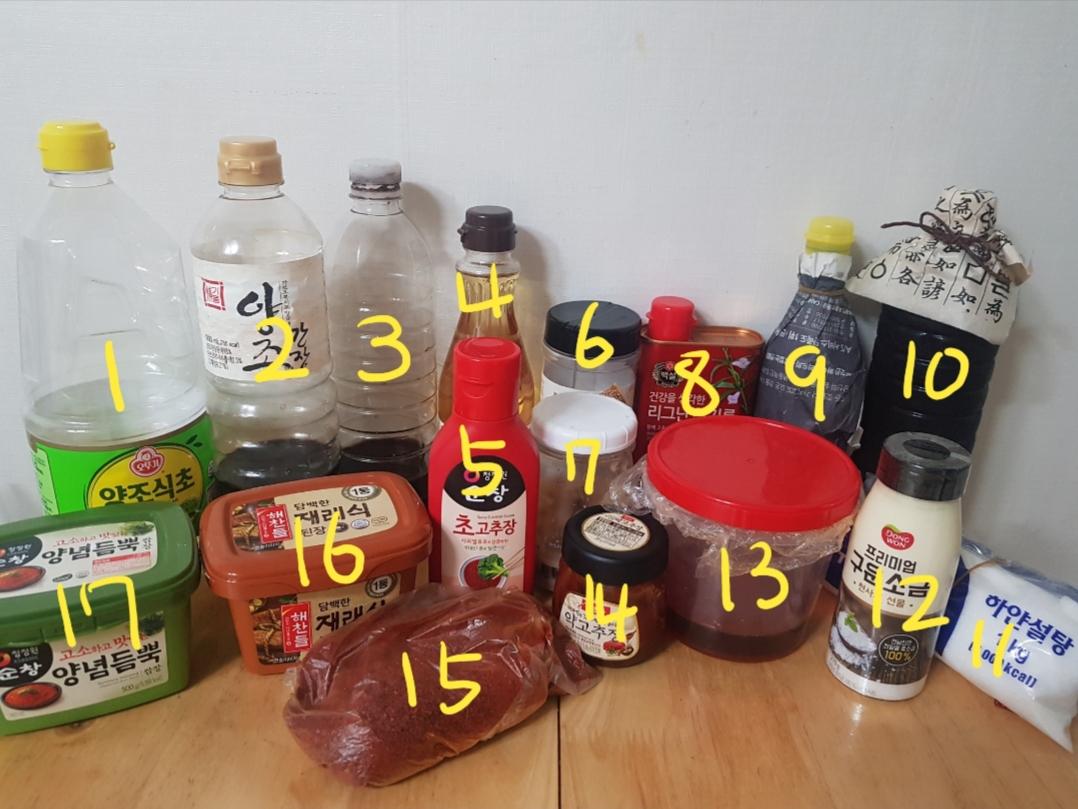 用於不同食材和料理的大量韓國調味料，為家庭餐飲帶來多樣化的口味選擇。