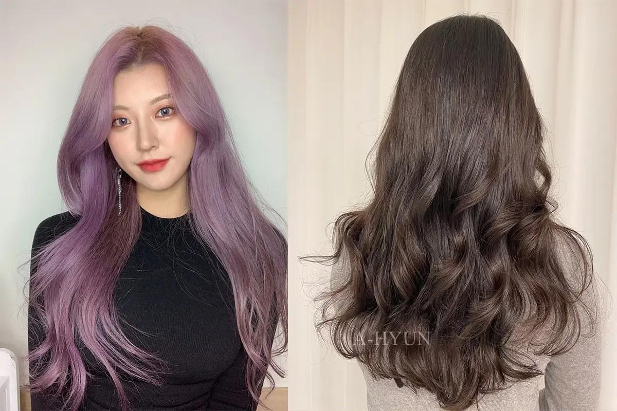 パクスンチョルヘアスタジオでの高級感のある施術エリア。