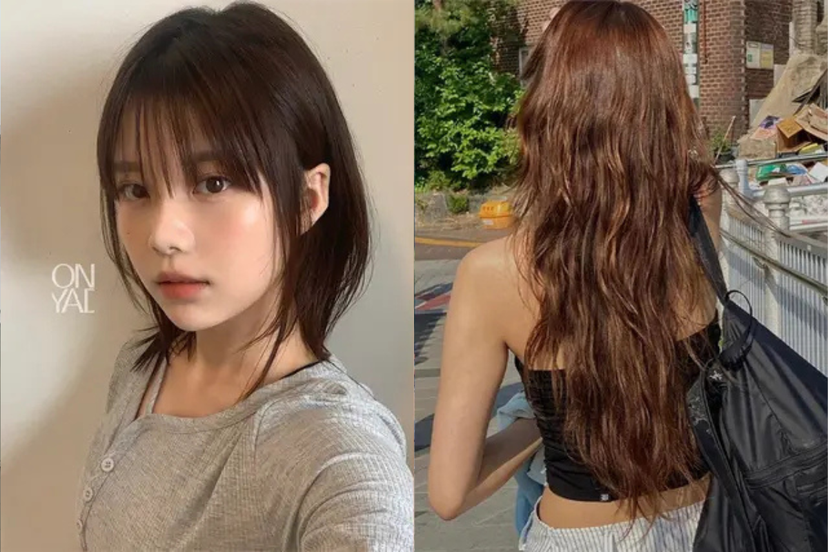 おしゃれなデザインの韓国美容室ONYADの内部。