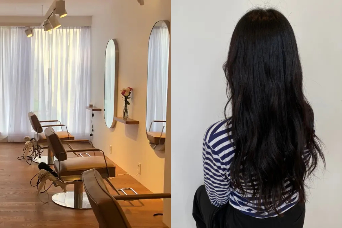 Cookeさんが経営するAM:TON美容室の内部。