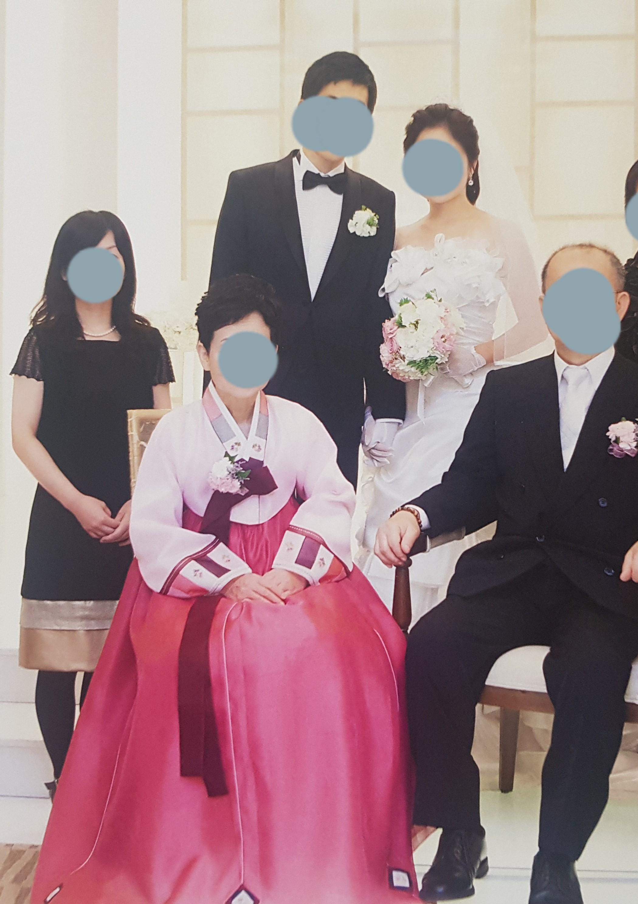 韓国の結婚式、韓服、オンマ