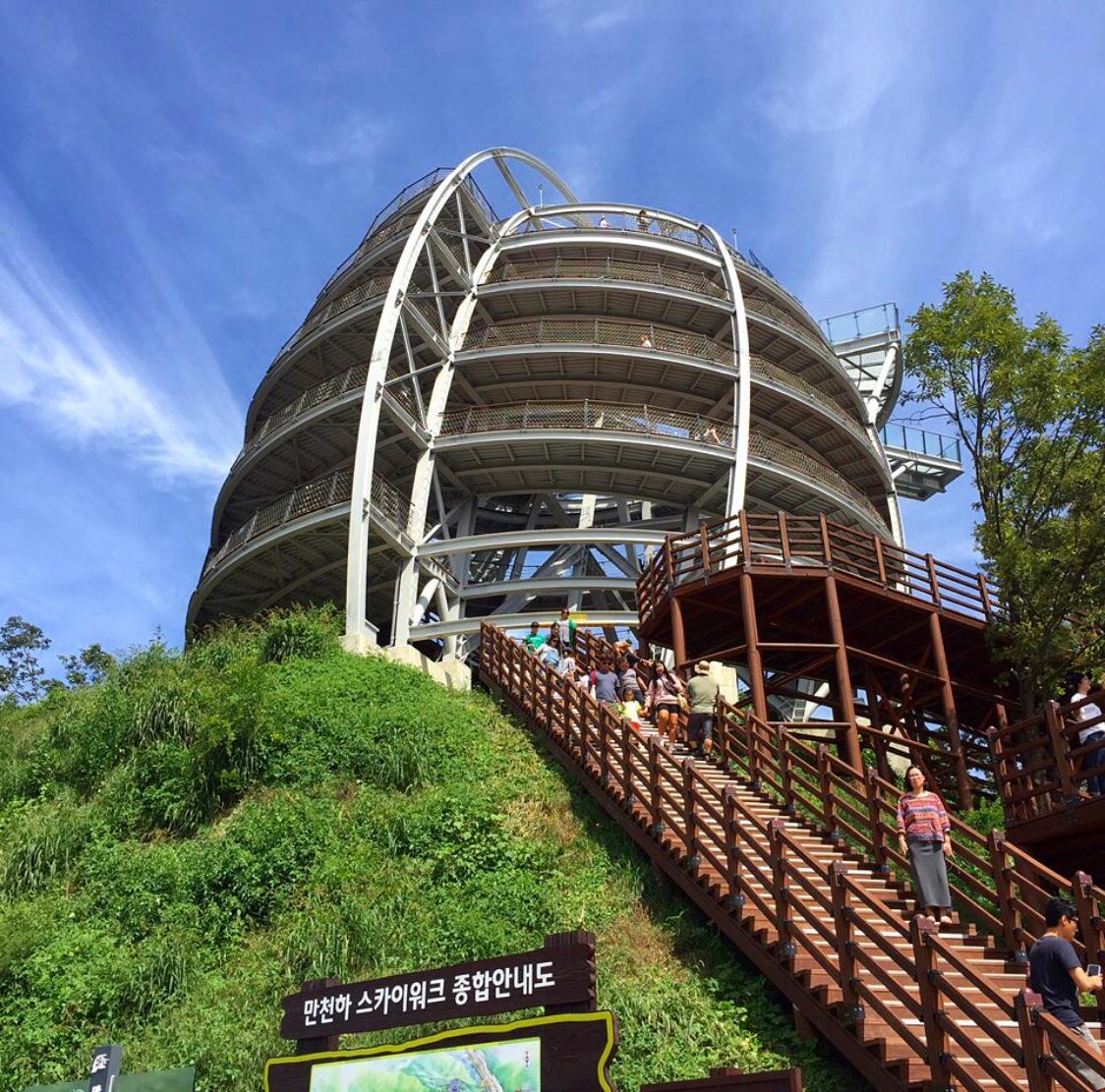 韓国旅行　タニャン　ダニャン　韓国地方旅行　ドダムサンボン　韓国パラグライダー　救仁寺　カぺサン　韓国カフェ　マンチョンハスカイウォーク