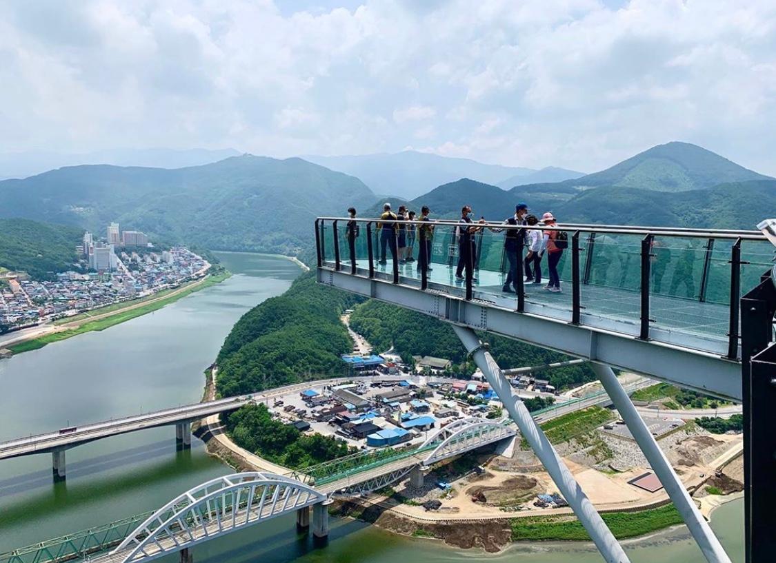 韓国旅行　タニャン　ダニャン　韓国地方旅行　ドダムサンボン　韓国パラグライダー　救仁寺　カぺサン　韓国カフェ　マンチョンハスカイウォーク