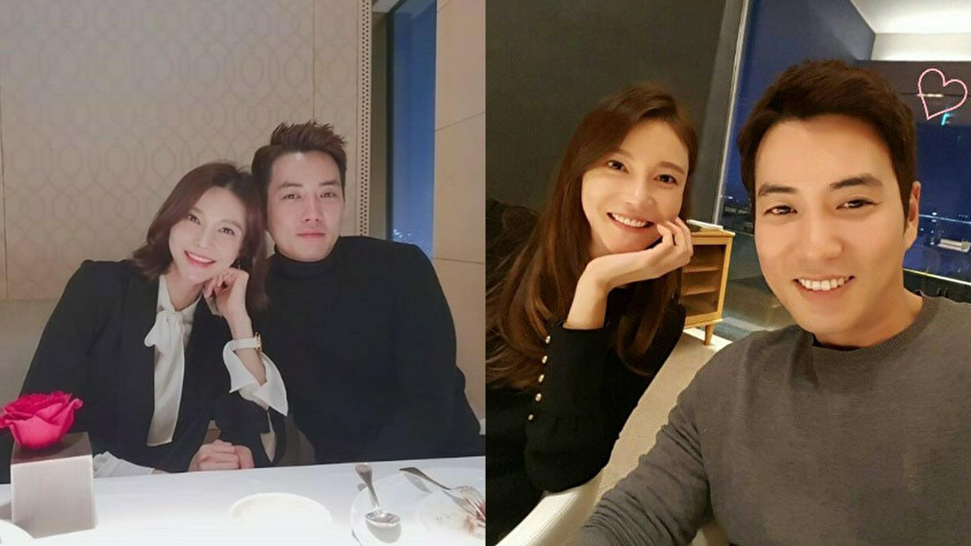 俳優チュ・サンウクと女優チャ・イェリンがドラマ『華麗なる誘惑』で共演し、交際から1年未満で結婚を決意した瞬間の写真。