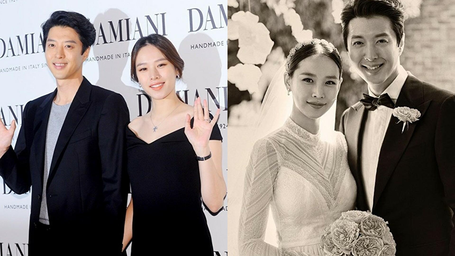 俳優イ・ドンゴンと女優チョ・ユニがドラマ『月桂樹洋服店の紳士たち～恋はオーダーメイド！～』での共演を通じて交際が始まり、結婚まで発展した記憶に残る写真。