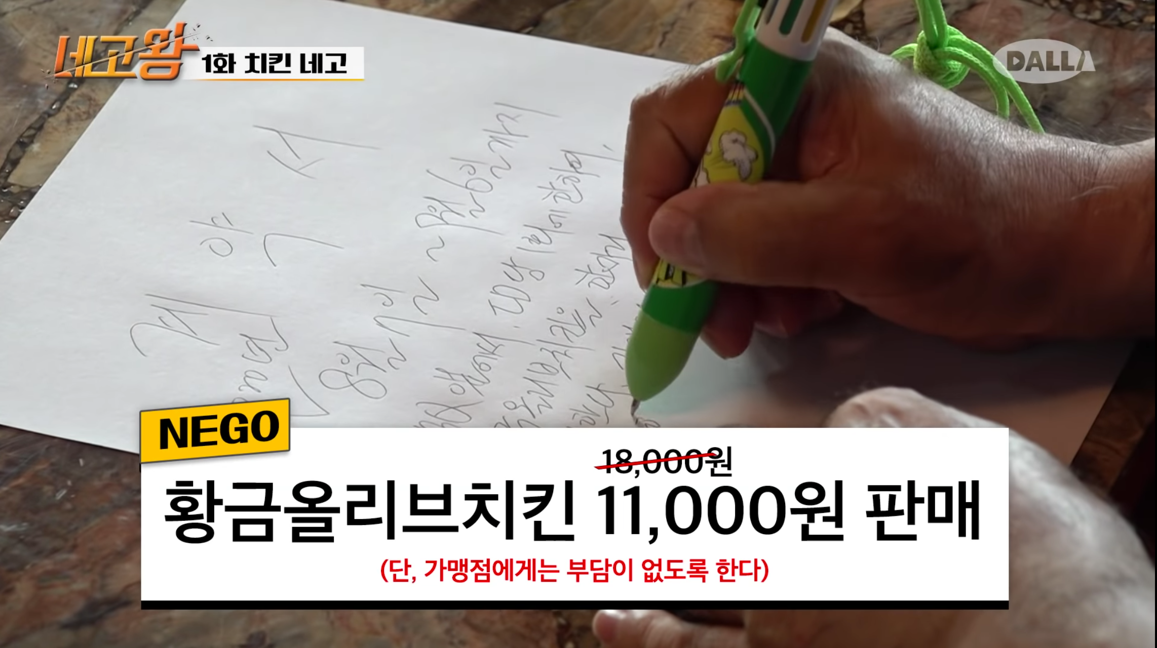 BBQ炸鸡的促销壁画，上面详细描述优惠中包含的内容。