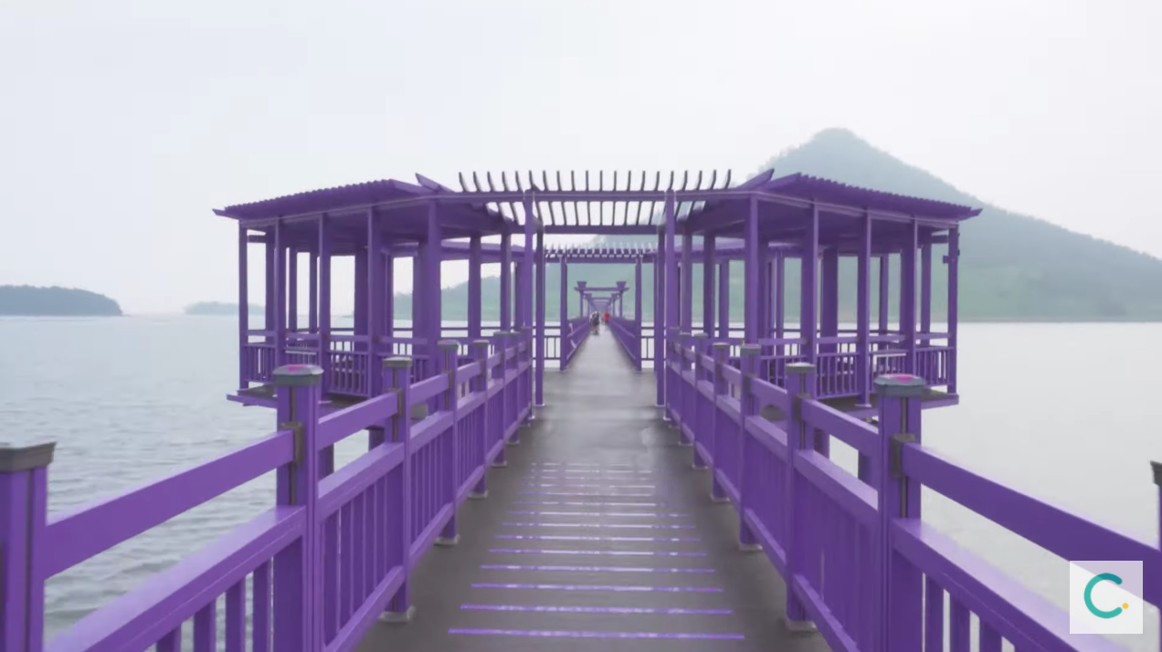 パープルアイランド、パープル島、パープルソム、むらさきの島、紫島、話題のスポット、人気スポット、韓国人SNS、ソウル名所、人気、インスタ映え、紫、韓国観光、全羅南道、チョルラナムド