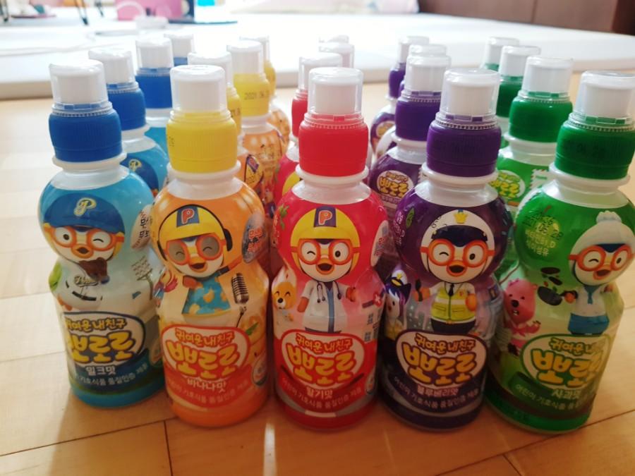 ポロロ、ポロロジュース、韓国のおやつ、韓国のジュース