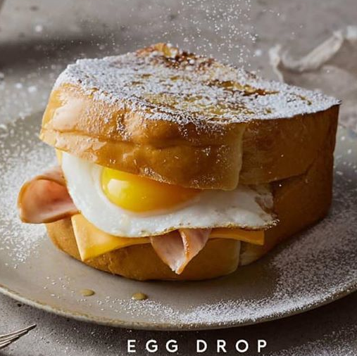 エッグドロップ サンドイッチ メニュー、ハム＆チーズフレンチトースト