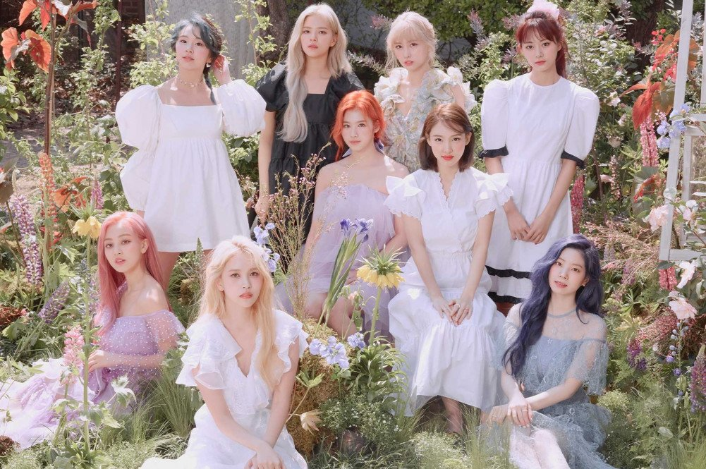 kpop group twice concept photo for more and more