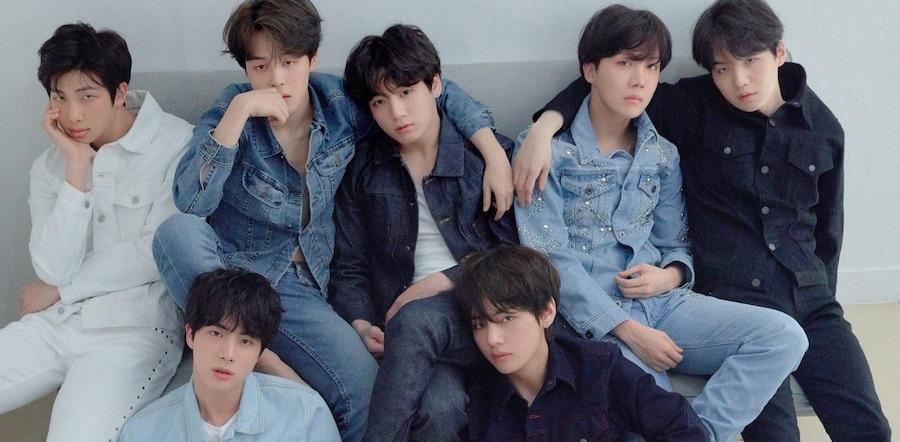 photo of BTS in outfits for fake love