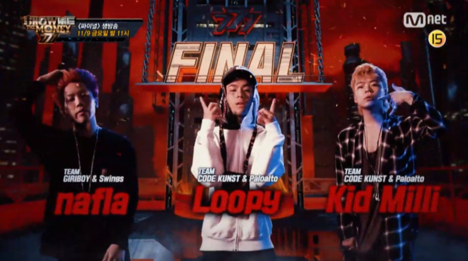 Show Me The Money 777節目的最後決賽舞臺。