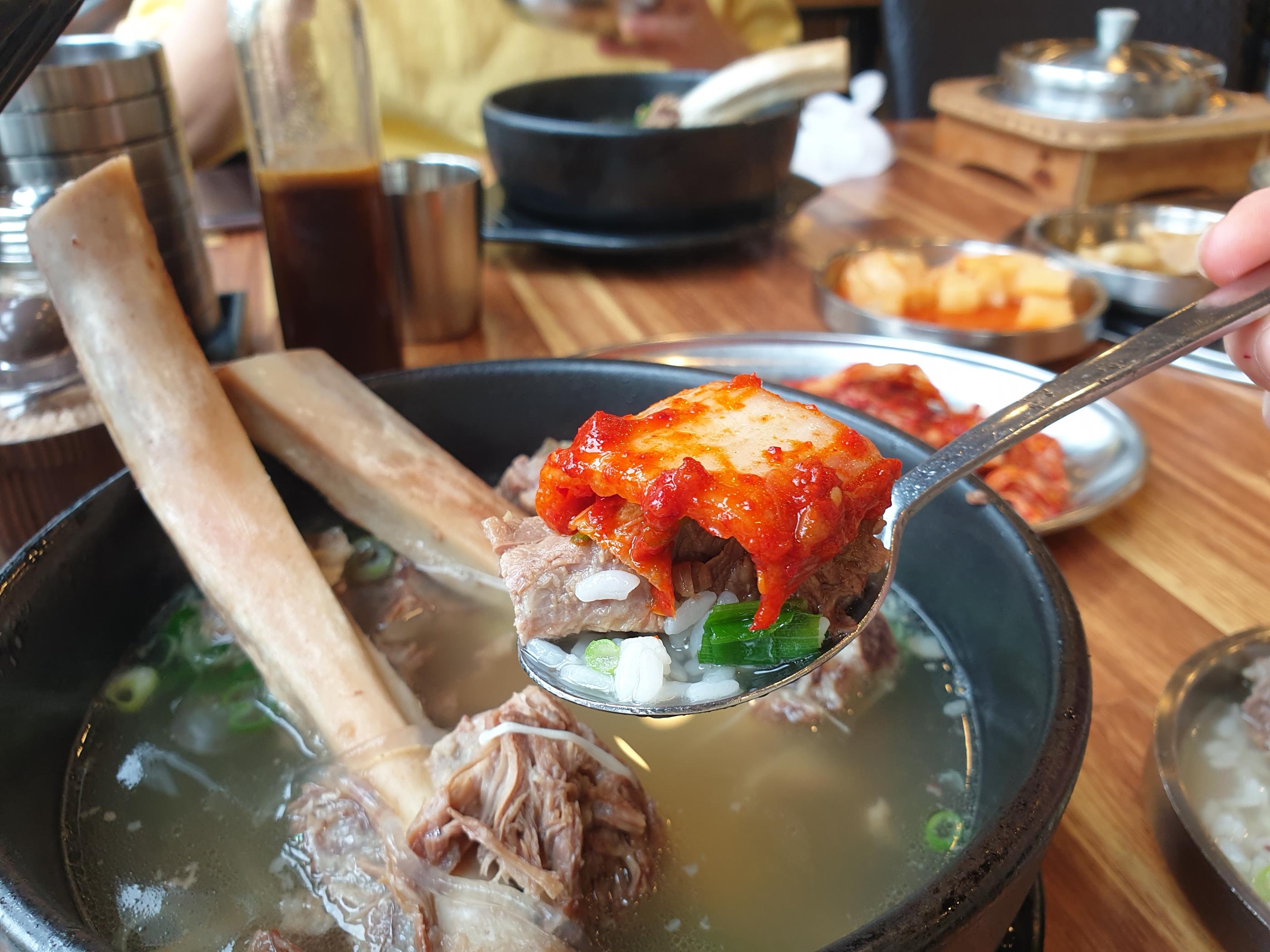 カルビタン、韓国旅行、韓国カルビタン、韓国料理、韓国タン、タン料理、韓国肉、韓国お肉料理、肉、ソルロンタン、牛骨スープ、牛スープ、トゥップルドゥンシム、骨付きカルビ