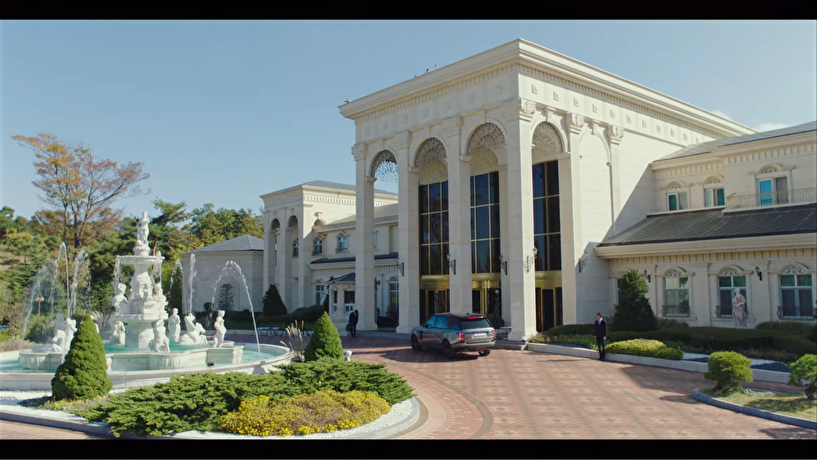 潭阳REINA CC 高尔夫俱乐部的奢华外观，参考韩剧《爱的迫降》拍摄地