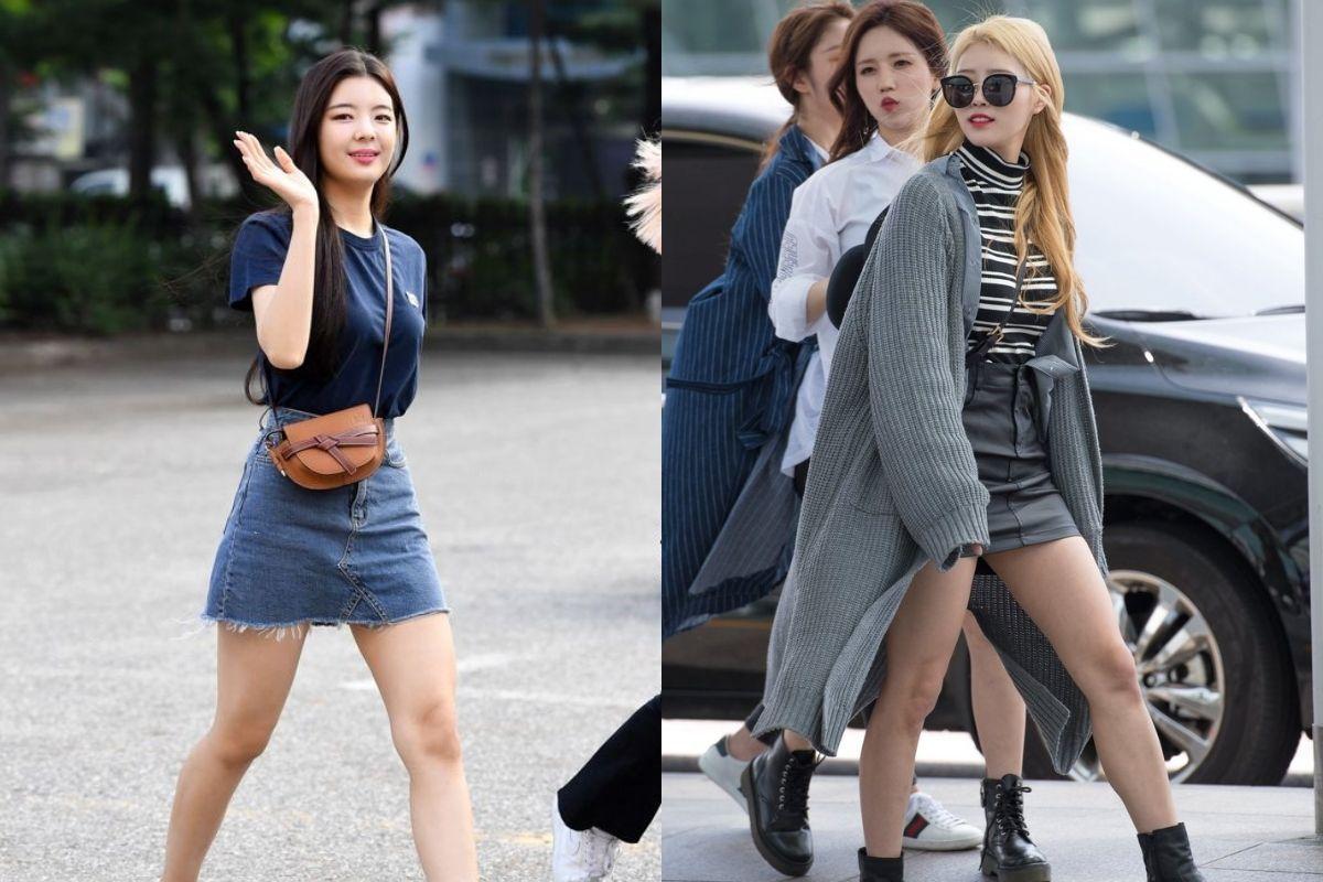 Váy chữ A màu đen/ bò itzy