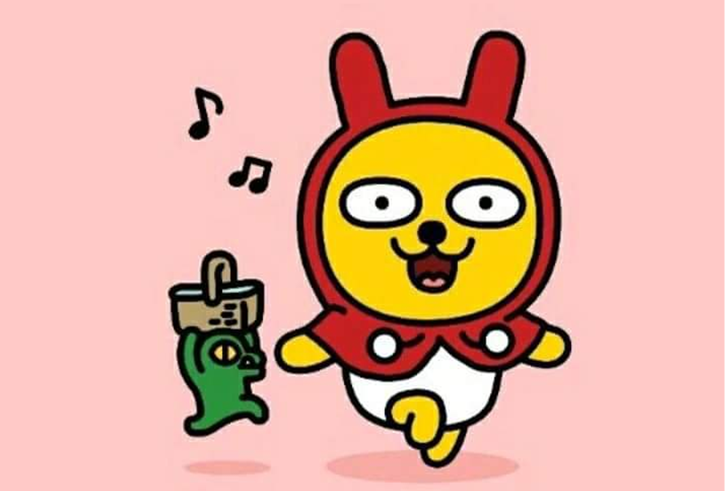 MUZI，是一隻又萌又有趣的泡菜兔來自韓國的Kakao Friends。儘管主宰了兔子的外衣，它的真實身份是一個非常羞澀的醃蘿蔔。