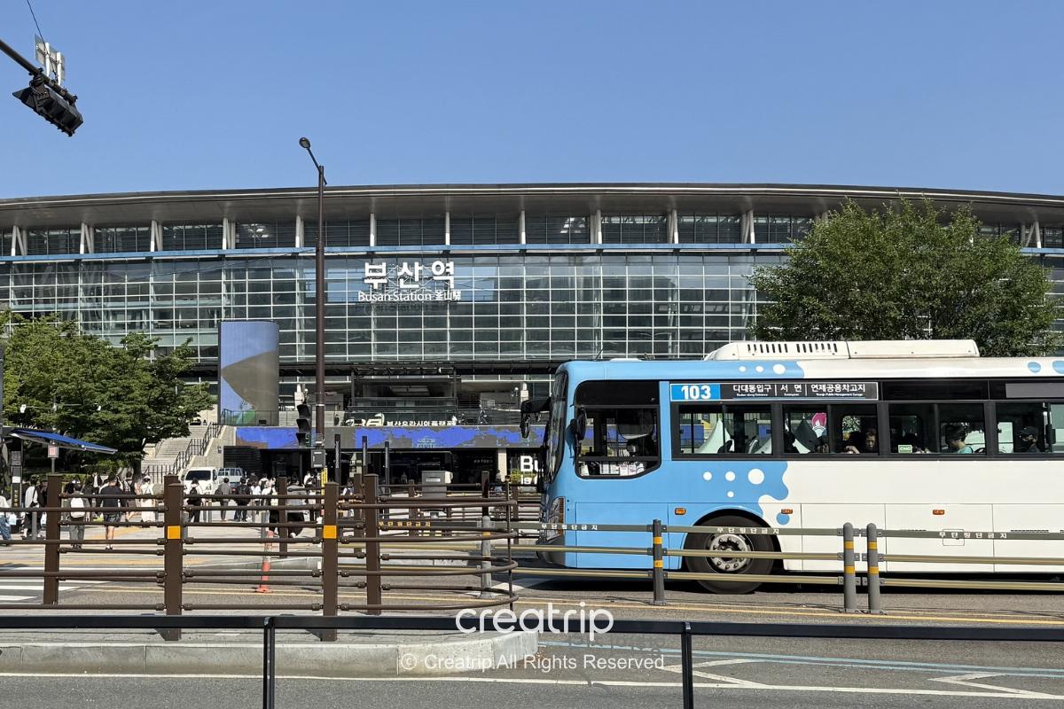 Exterior of a Busan city bus
