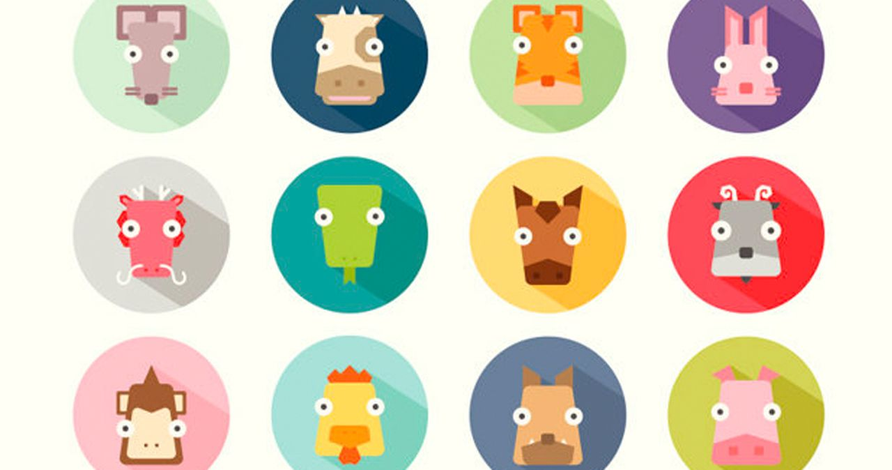 ภาพกราฟิกที่แสดงสัญลักษณ์ของปีนักษัตรในบริบทของความเชื่อเกาหลี