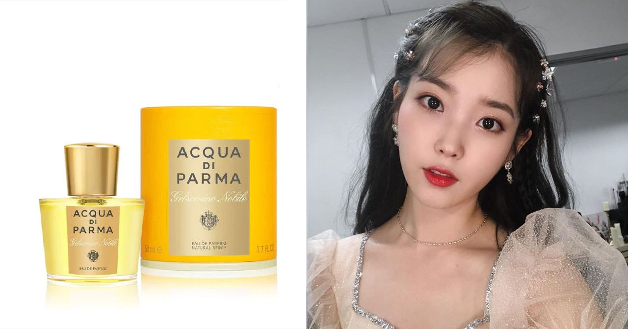 Acqua di Parma香水於黃色包裝，強調品牌的經典高貴形象。