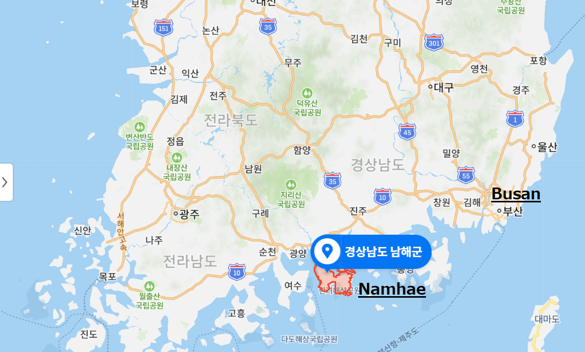 Geoje Island Karte, präsentiert die Lage von Geoje in der Gyeongsangnam-do Provinz, Korea, gefunden in der Nähe von Busan