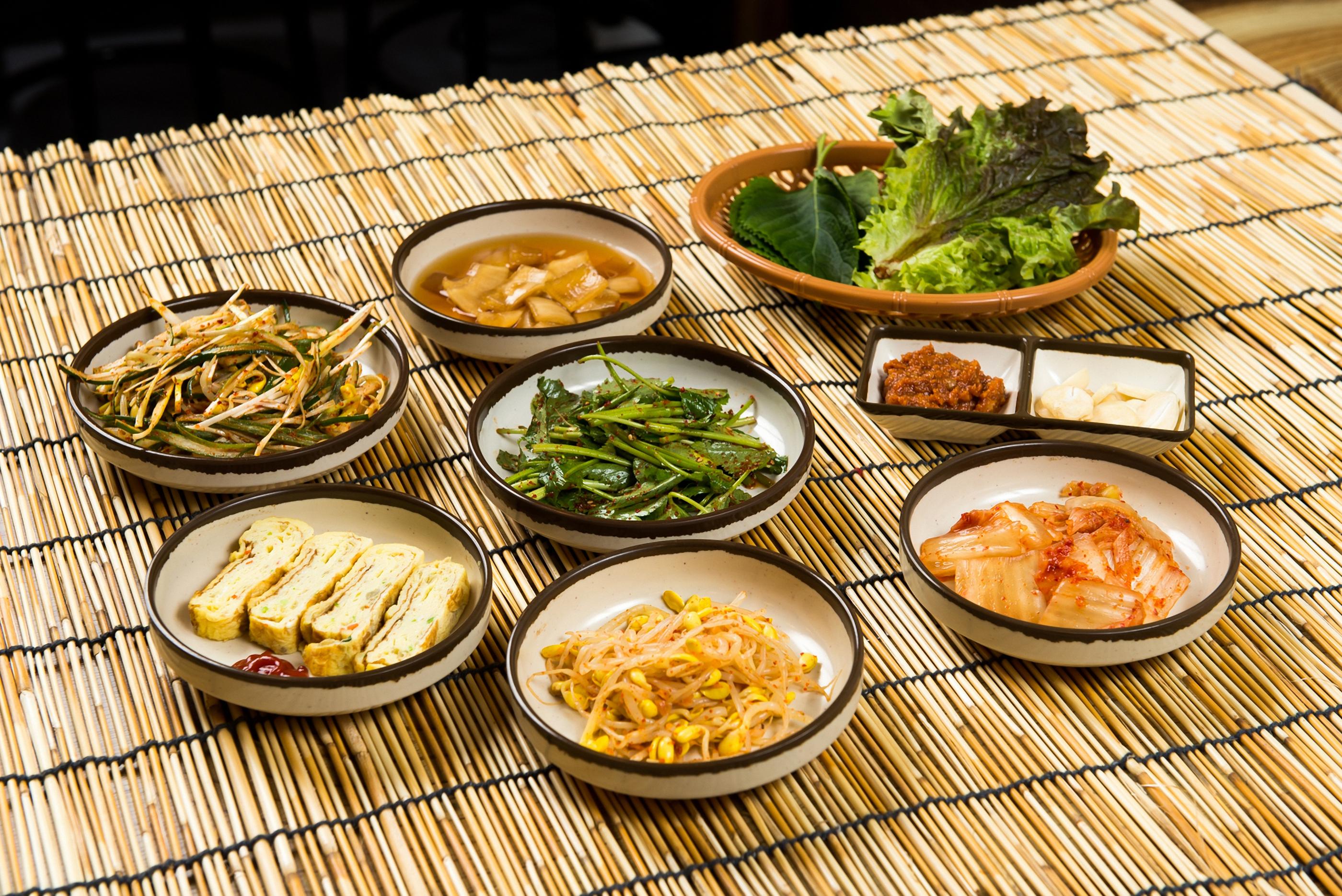 korean banchans, or side dishes