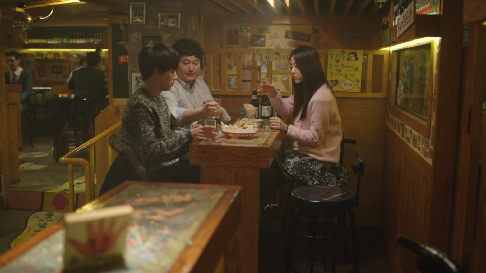 Filming Locations from misaeng, colleagues drinking together, corporate life korea, seoul bar, korean drama