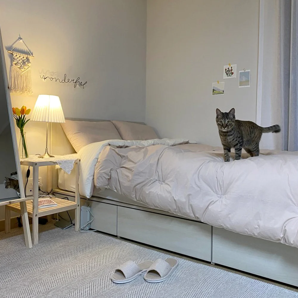 10 bước siêu dễ hô biến phòng ngủ đẹp chuẩn phong cách Hàn Quốc