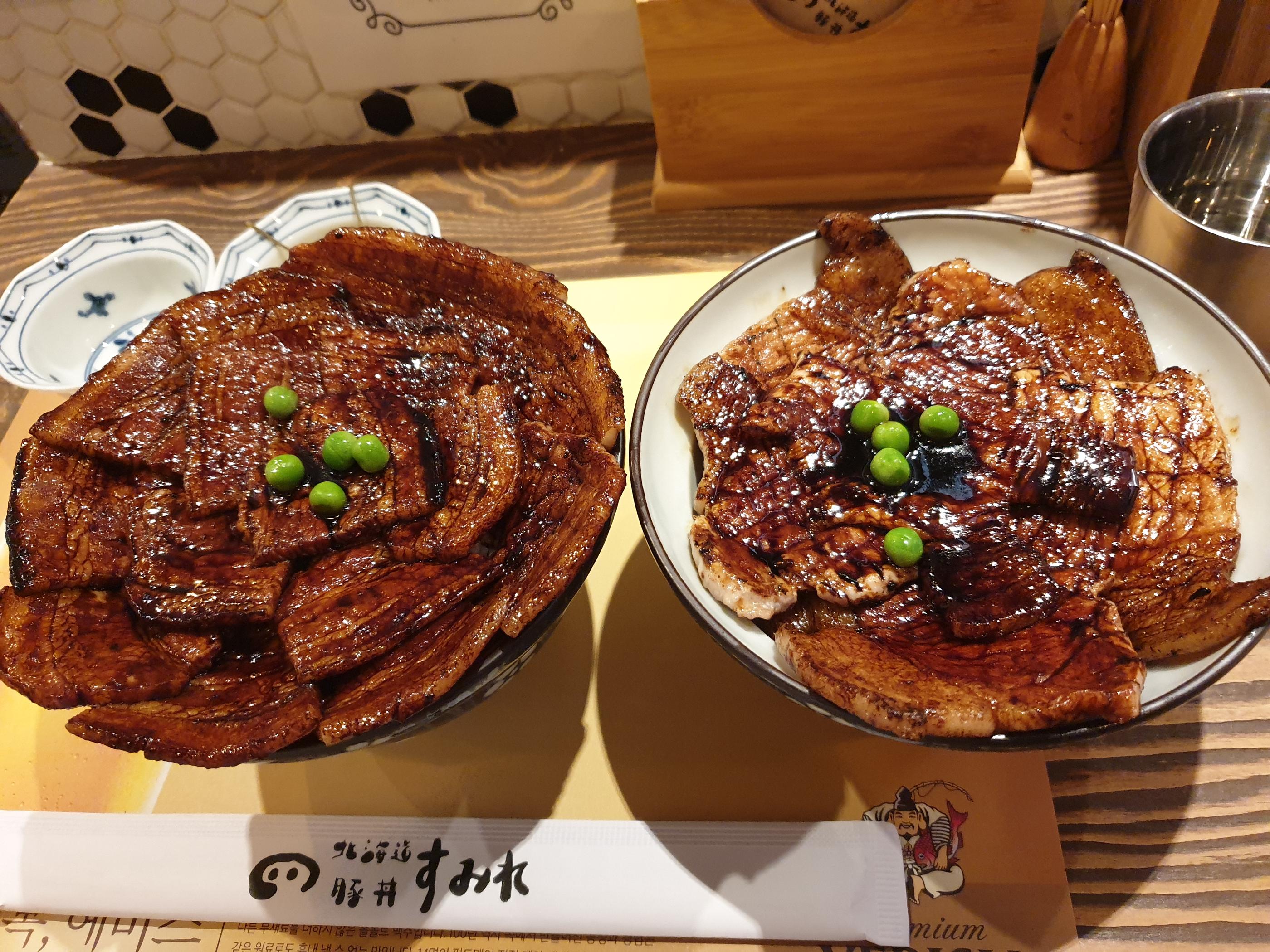 韓国、韓国料理、韓国豚丼、韓国日本料理、日本料理屋、豚丼、ぶたどん、ブタドン、韓国シンチョン、シンチョン、新村、北海道豚丼すみれ、日韓夫婦がやっているお店、日韓夫婦