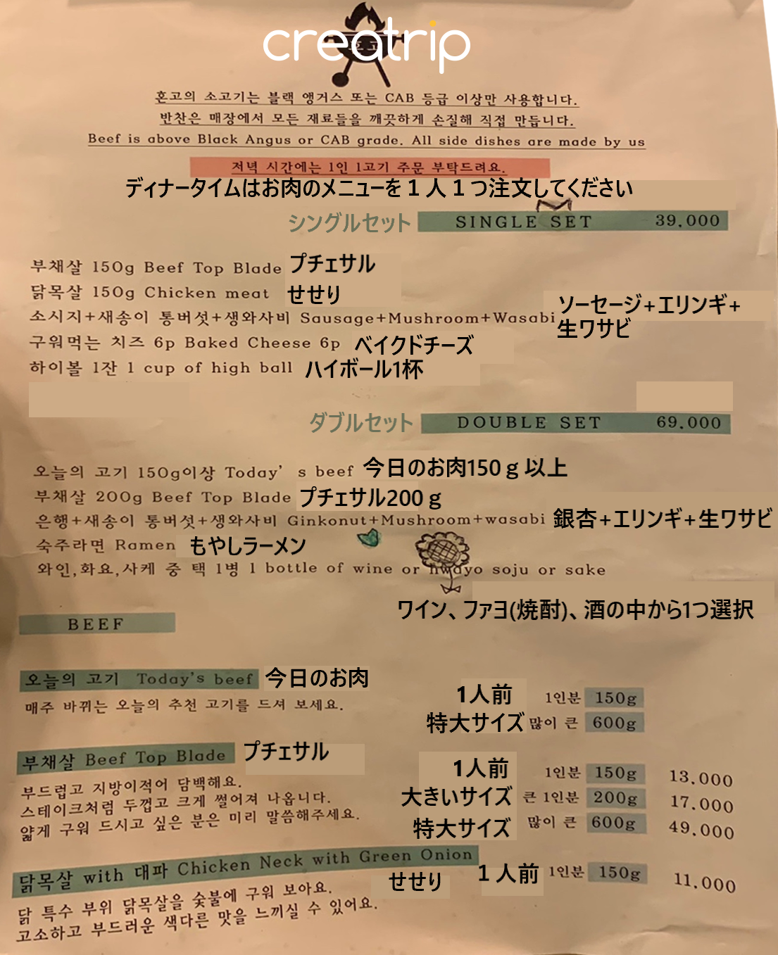 解放村 美味しいお店|ホンゴ、韓国焼肉、韓国ホンパブ、一人飯、美味しいお店、人気のお店、韓国グルメ、韓国料理、韓国旅行、梨泰院、解放村、ヘバンチョン、解放村焼肉