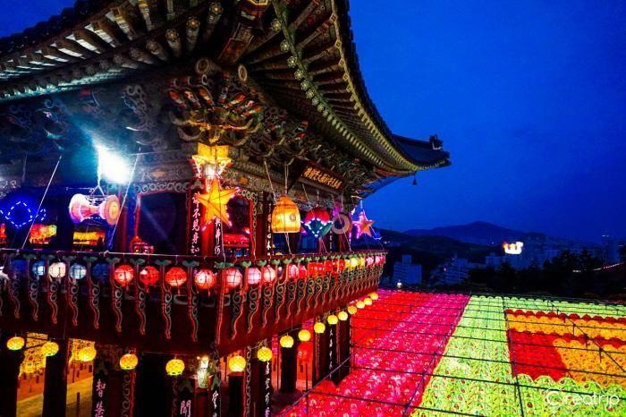 The serene atmosphere surrounding the pagoda, where visitors engage in prayer and reflection during the festival.