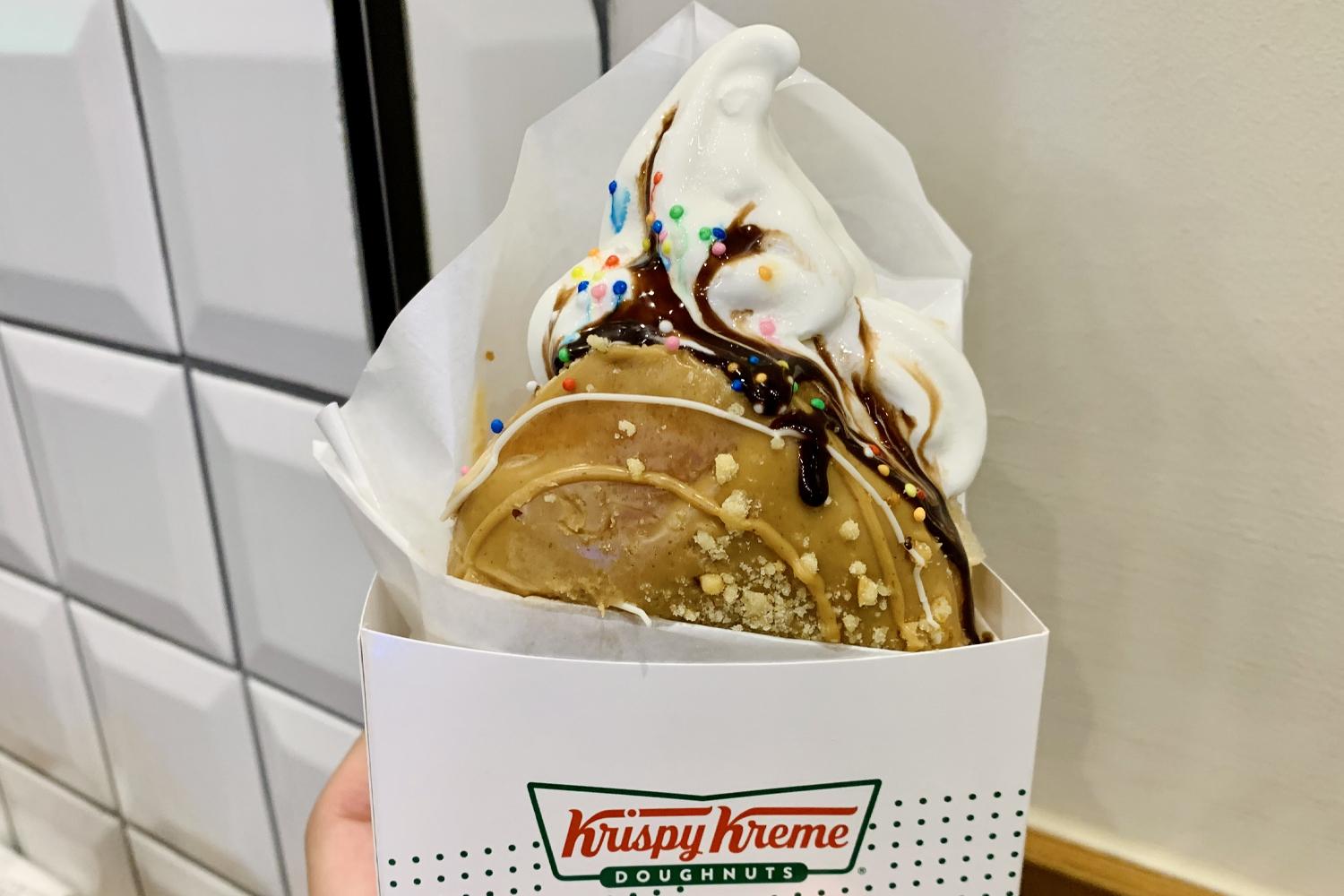 doughnuts krispy kreme icecream inside donut hàn quốc ligo peanut butter