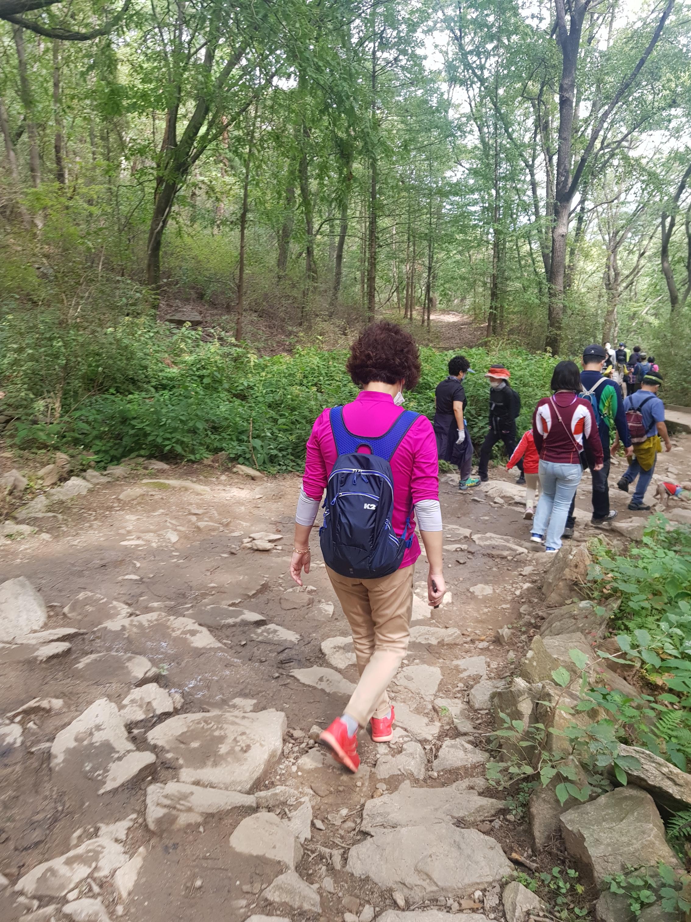 韓国文化、韓国の山、韓国の登山、韓国で登山、レギンス