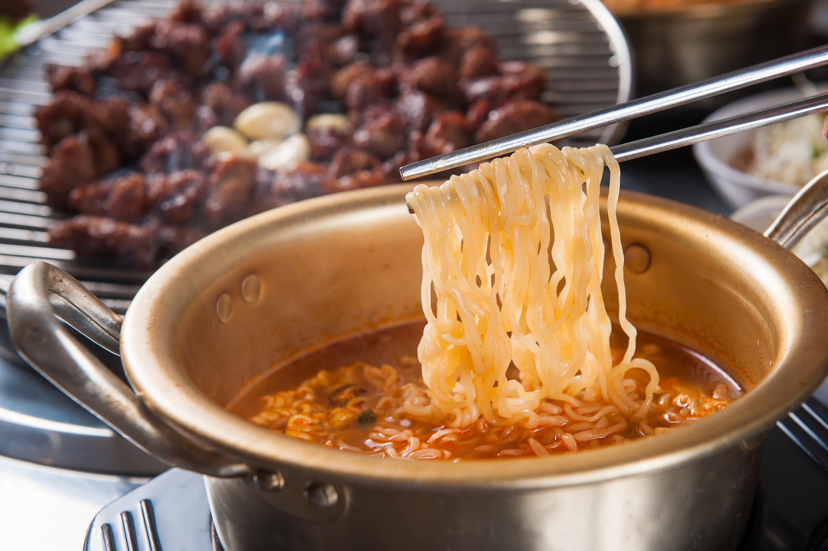 韓国文化、韓国の山、韓国の登山、韓国で登山、ラーメン