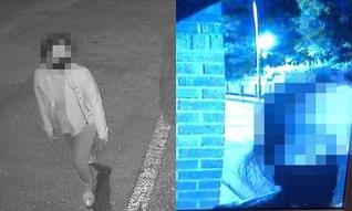 RAIN（チョン・ジフン）とキム・テヒの自宅近辺を不審にうろつく人物の監視カメラ映像。