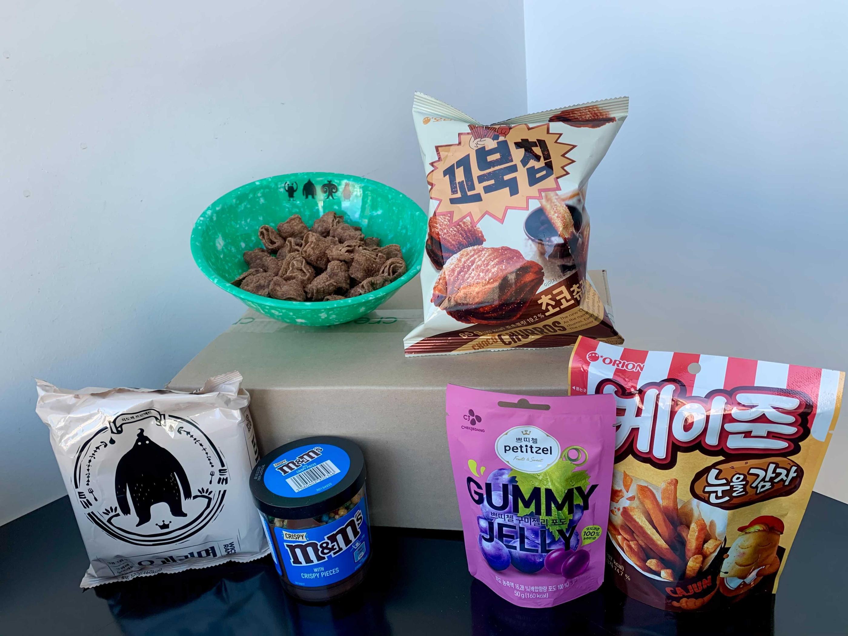 韓國零食Lotto盒展示