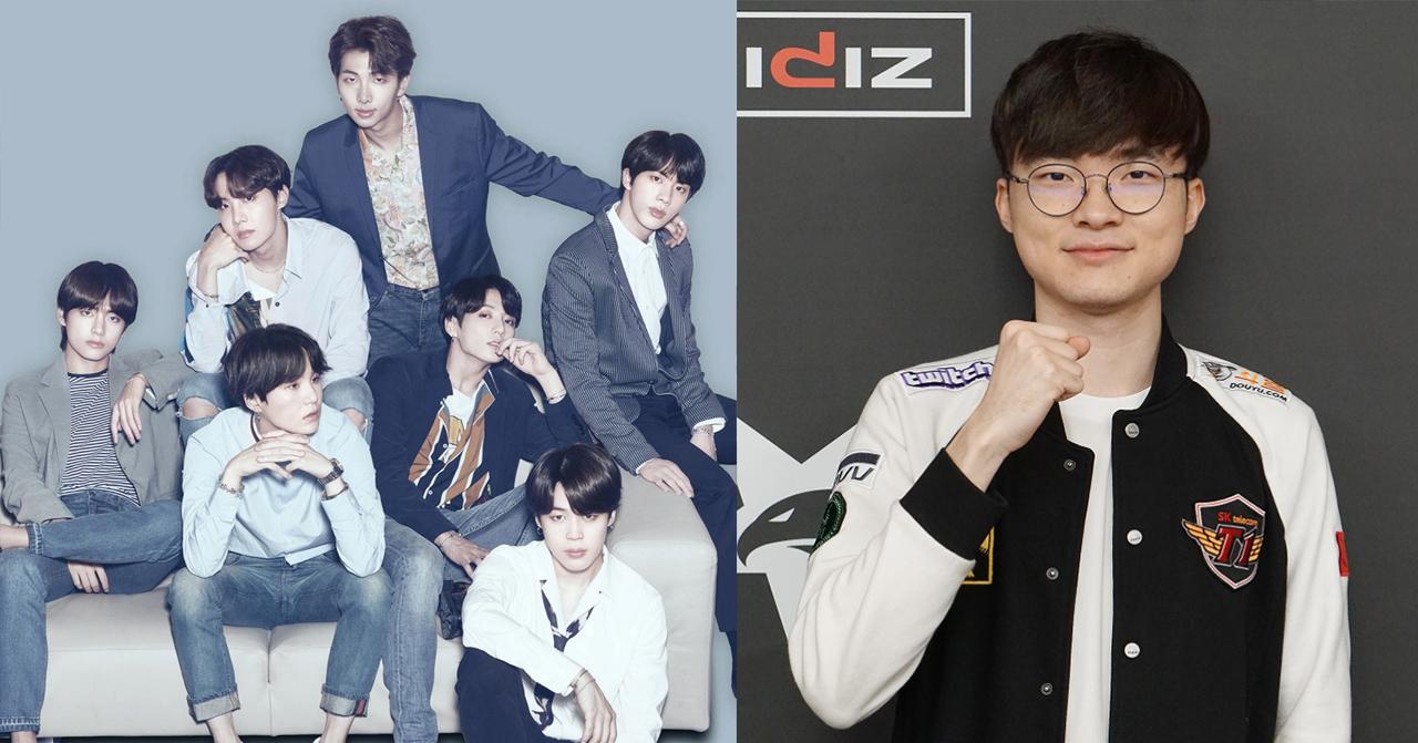 ภาพแสดงสองกลุ่มของบุคคลที่มีการถกเถียงเรื่องการเกณฑ์ทหารในเกาหลีใต้