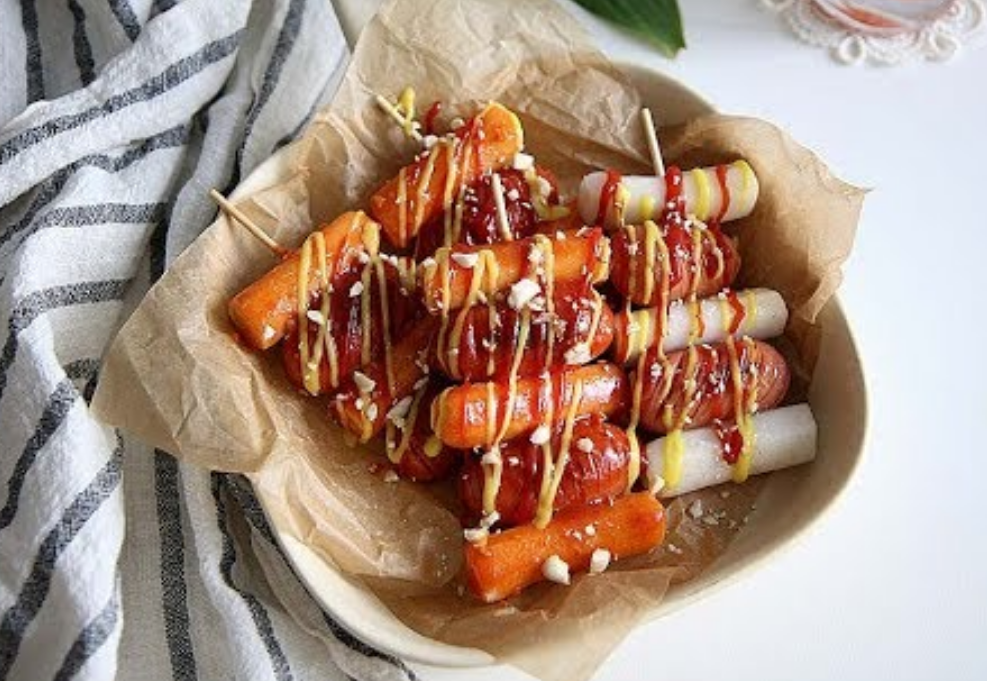 トッポッキ、トッポギ、トッポッギ、韓国料理、餅、ソトックソトック、お菓子