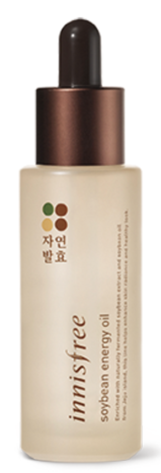 Корейская Библия по Уходу за Кожей, Корейская Рутина Ухода за Кожей, Масло для Лица, Масло Энергии Сои, Innisfree