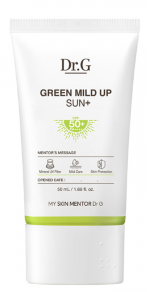 Korean Skincare Bible, Korean Skincare Routine, Sun Screen, Green Mild Up Sun+, Dr.G