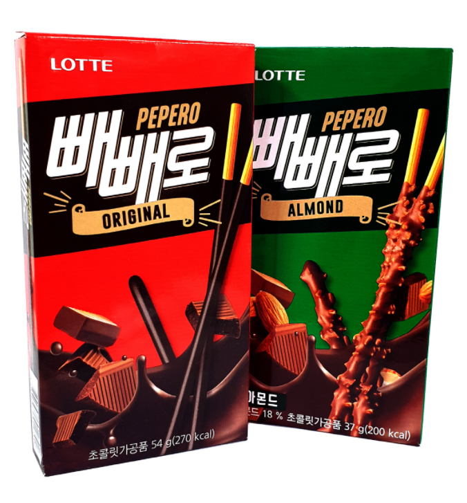 Pepero pretzel snack from South Korea