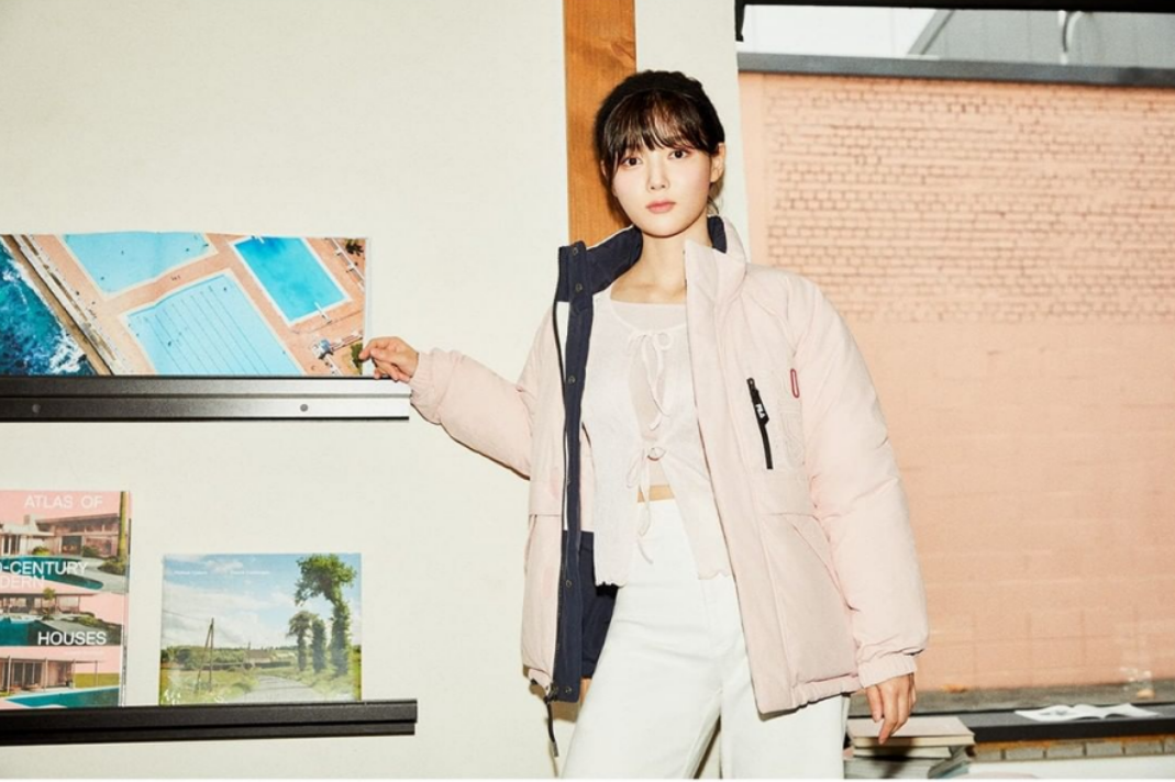 ペディン、コート、韓国ファッション、冬服、FILA