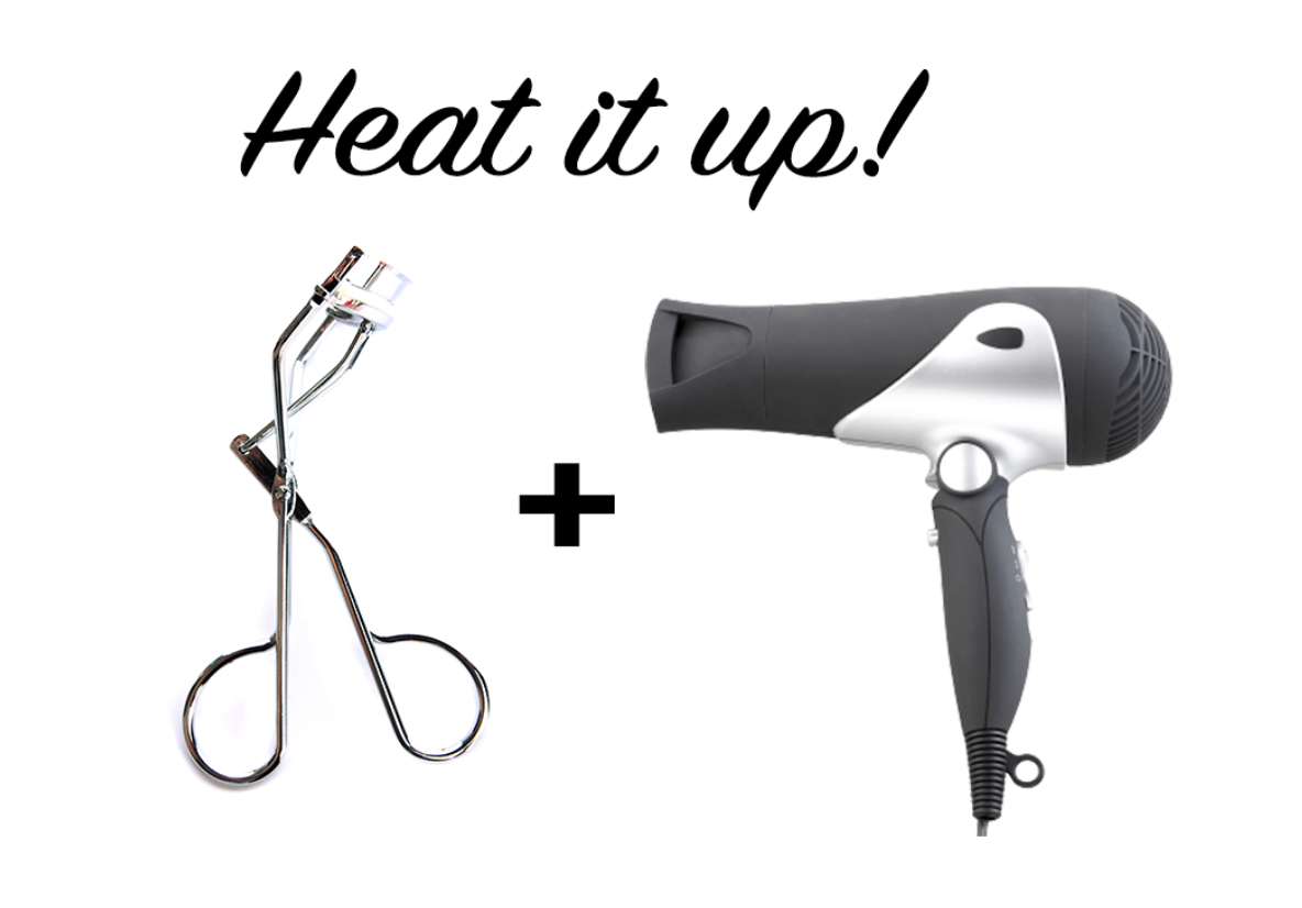 Korean Makeup Hack, Blow Dry The Lash Curler